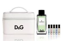 6 L´Amoureux Dárková sada EDT 100 ml, kosmetická taška D&G a 5x vzorek D&G EDT 1,5 ml